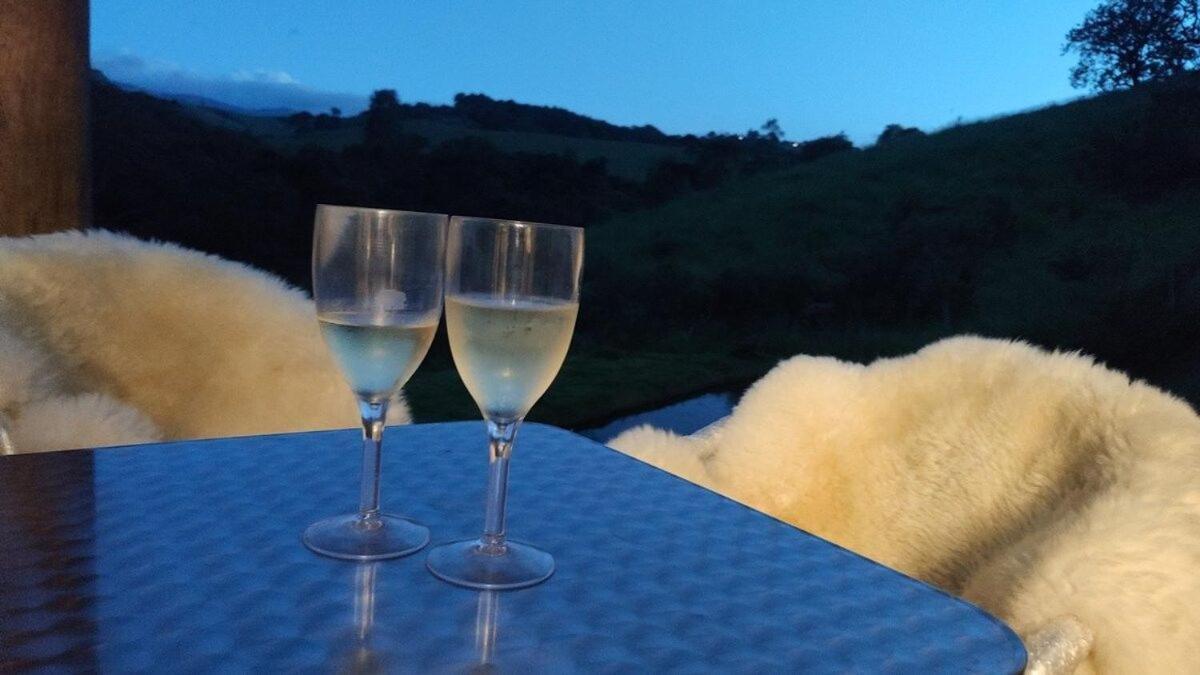 Chale Do Lago Super Luxo Кунья Экстерьер фото